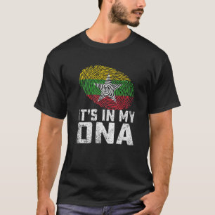 Camiseta Está angustiada no meu DNA, Myanmar Flag Men Women