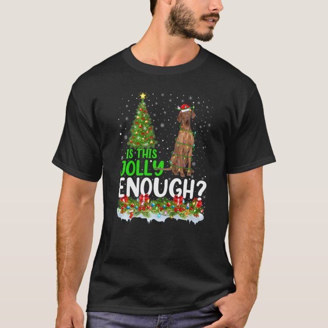Camiseta Esta Árvore De Natal De Cachorro É Suficiente? (Frente)