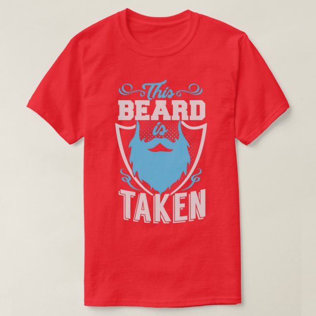 Camiseta Esta barba é engraçada para todos os homens levado (Frente do Design)
