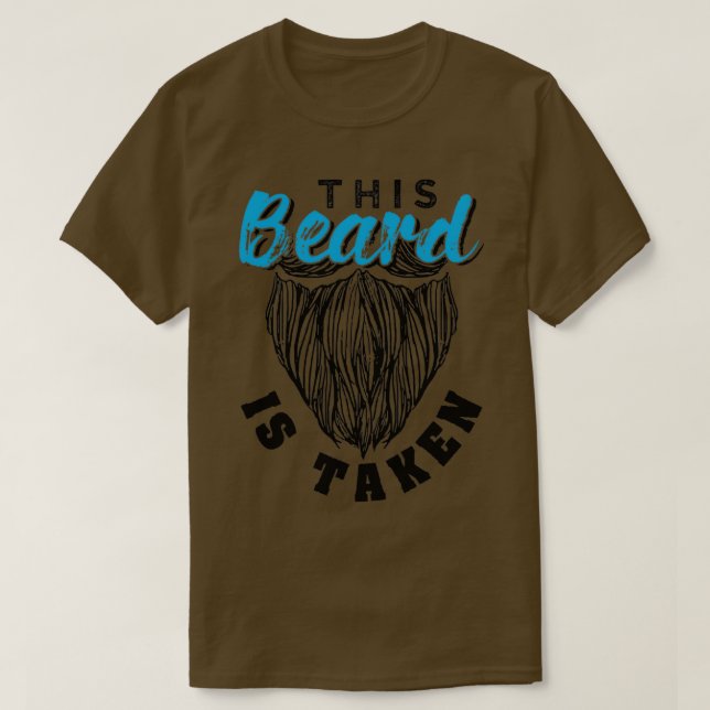 Camiseta Esta Barba É Tomada Engraçado Presente 3 (Frente do Design)