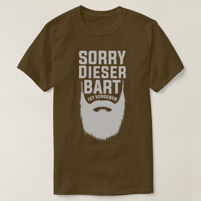 Camiseta Esta barba ficou Hipster, barba engraçada 1 (Frente do Design)
