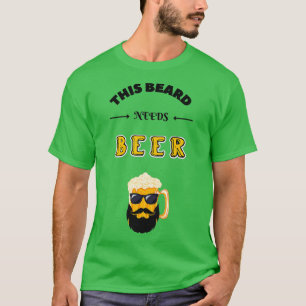 Camiseta Esta Barba Precisa De Cerveja 1
