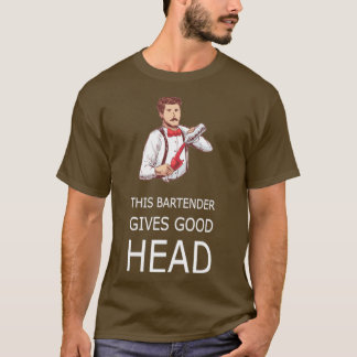 Camiseta ESTA BARTENDER OFERECE UM BOM Garçonete DE CABEÇA