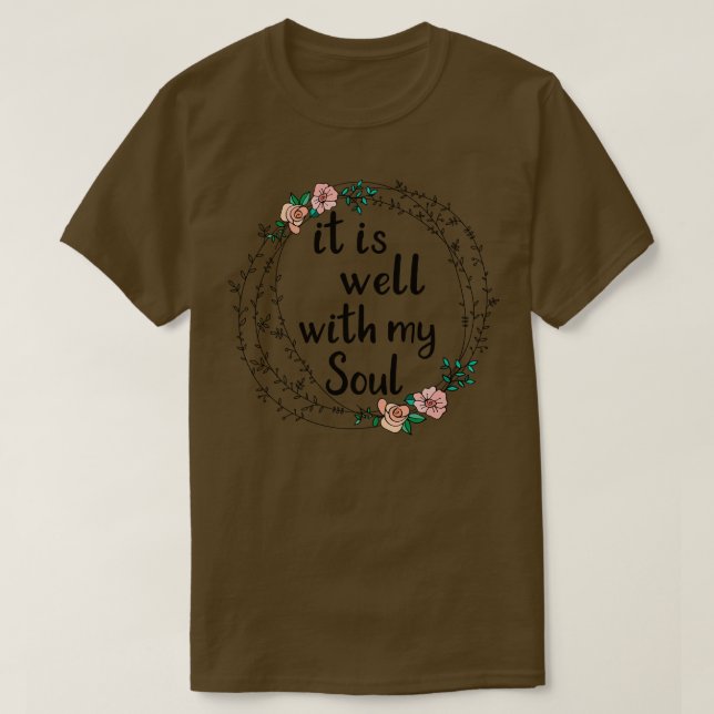 Camiseta Está Bem Com A Minha Alma (Frente do Design)