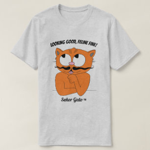 Camiseta "ESTÁ BEM, FELINE BEM!" Funny Cat Pun
