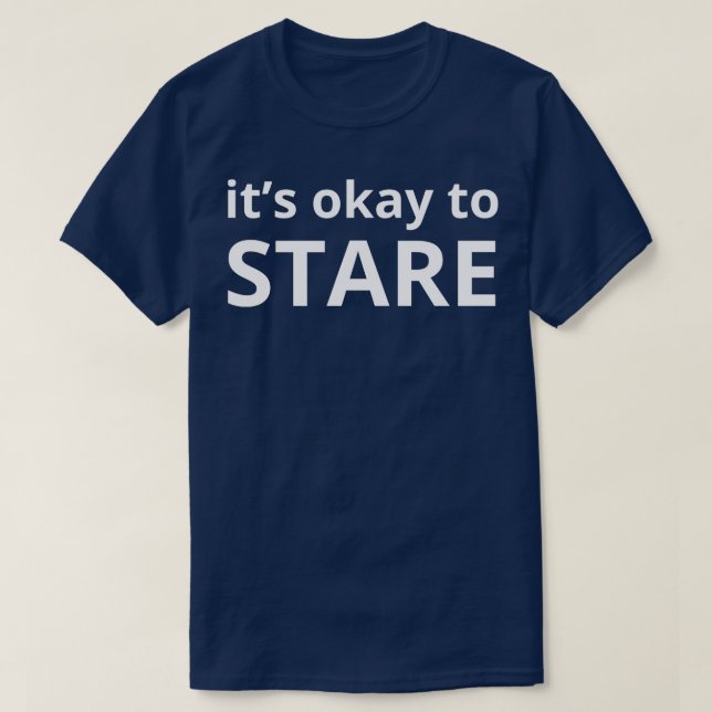 Camiseta está bem olhar (Frente do Design)