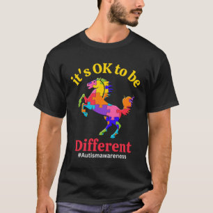 Camiseta Está Bem Ser Diferente Conscientização Aceitação d