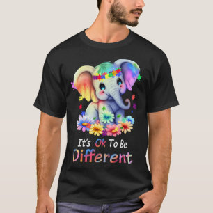Camiseta Está Bem Ser Diferente Conscientização Aceitação d