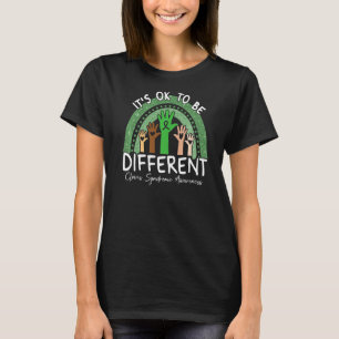 Camiseta Está bem ser diferente da consciência da síndrome