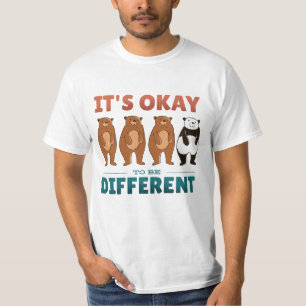 Camiseta Está bem ser diferente de Convite Napkins