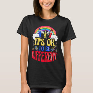 Camiseta Está bem ser diferentes criaturas de consciência d