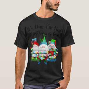 Camiseta Está Bem, Tudo Está Bem, Gnomo Christma