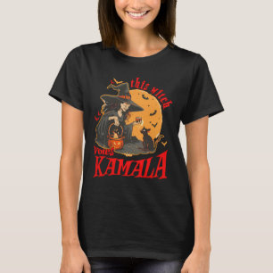 Camiseta Esta Bruxa Vota Kamala Witchy Halloween Feminista