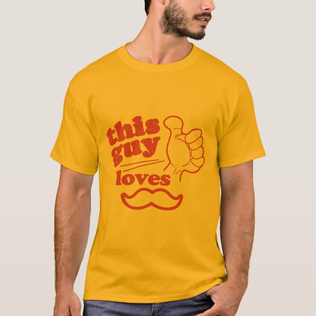 Camiseta Esta Cara adora bigode (Frente)