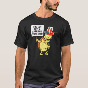 Camiseta Esta Cara Adora O Inseto Da Prata De Barata Americ