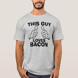 Camiseta Esta cara ama a frase do bacon