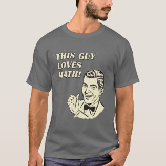 Camiseta Esta cara ama a matemática - clipart engraçado