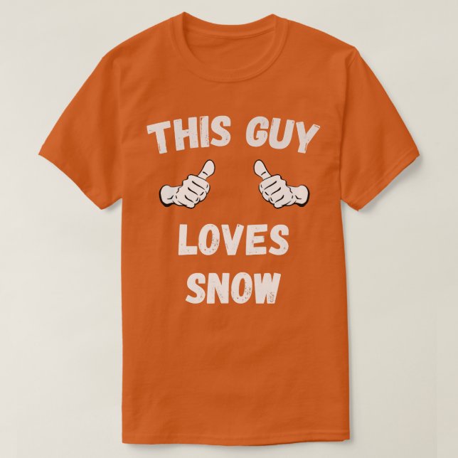 Camiseta Esta Cara ama a neve (Frente do Design)