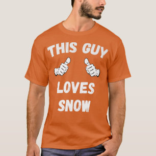 Camiseta Esta Cara ama a neve