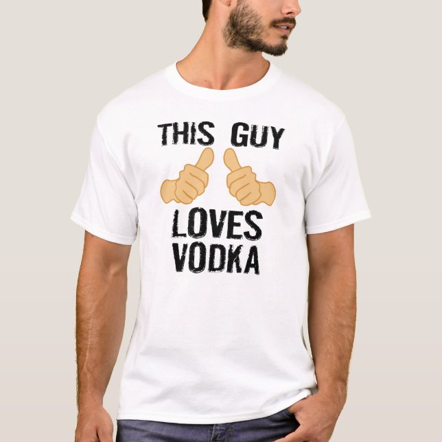 Camiseta Esta cara ama a vodca (Frente)