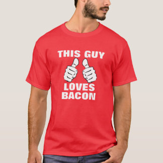 Camiseta Esta cara ama ao bacon