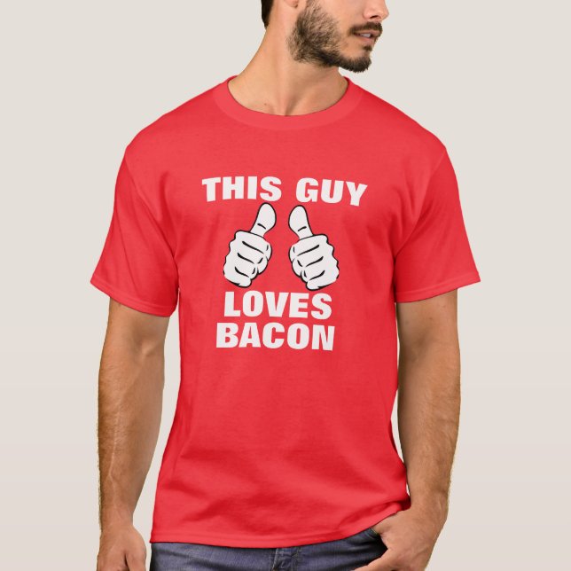 Camiseta Esta cara ama ao bacon (Frente)