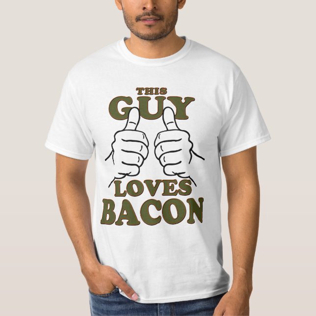 Camiseta Esta Cara ama BACON (Frente)