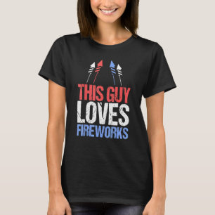 Camiseta Esta Cara ama fogos de artifício 4 de julho