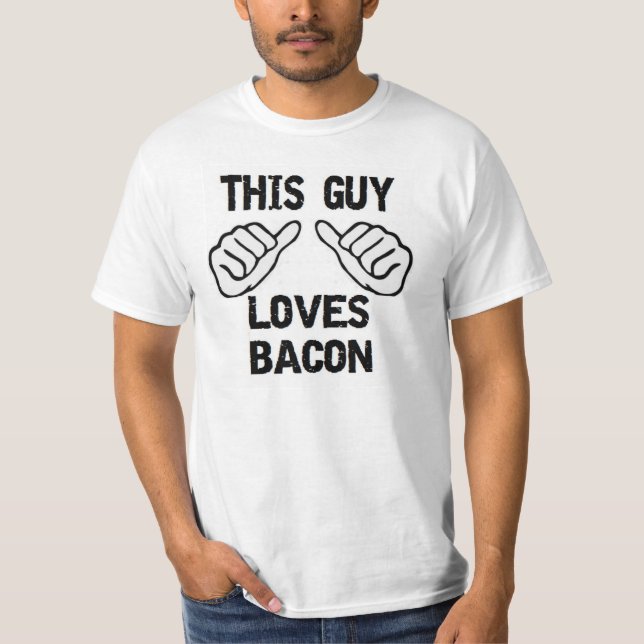 Camiseta Esta cara ama o bacon (Frente)