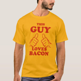 Camiseta Esta cara ama o bacon