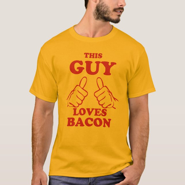 Camiseta Esta cara ama o bacon (Frente)