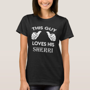 Camiseta Esta cara ama seu namorados SHERRI Aniversário 2