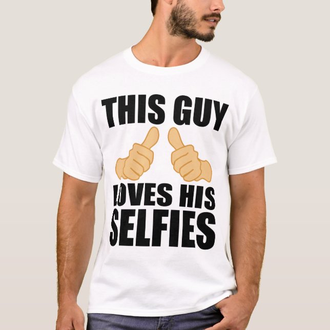 CAMISETA ESTA CARA AMA SEU SELFIES (Frente)