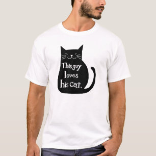 Camiseta Esta cara ama seu t-shirt engraçado do gato do