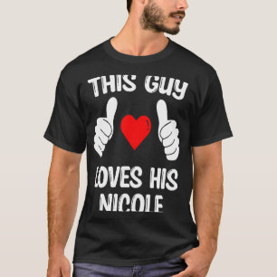 Camiseta Esta Cara ama sua esposa Nicole Namorada Valentin