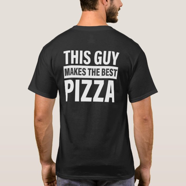 Camiseta Esta Cara Faz A Melhor Fazedora Da Pizza Party (Verso)