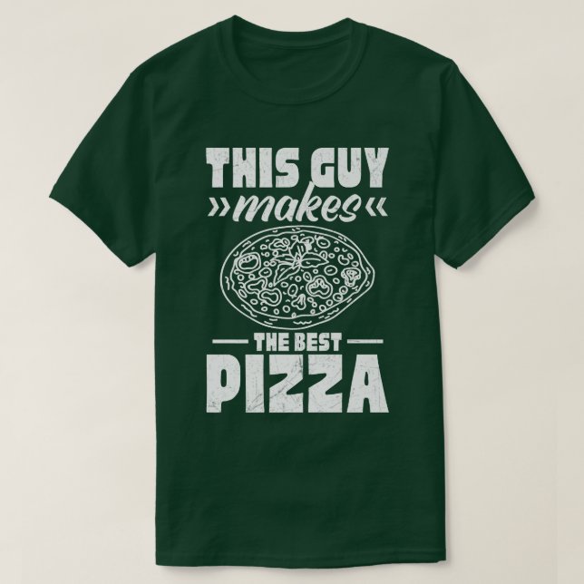 Camiseta Esta Cara Faz A Melhor Pizza Premium (Frente do Design)