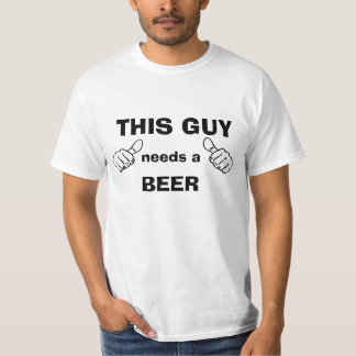 Camiseta Esta cara precisa uma cerveja