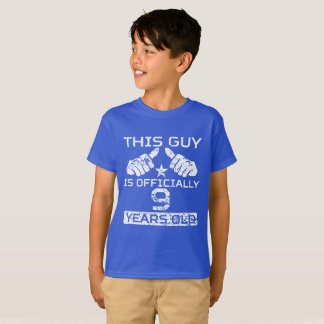 Camiseta Esta cara tem oficialmente 9 anos velha