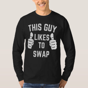 Camiseta Esta Cara Troca de Casais Correspondentes Swinger