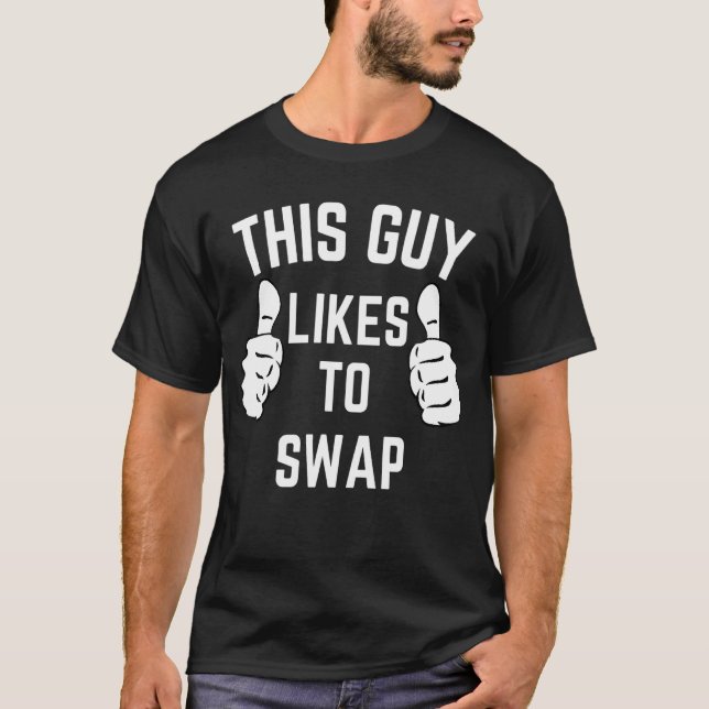 Camiseta Esta Cara Troca de Casais Correspondentes Swinger  (Frente)
