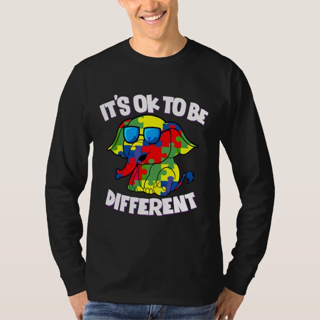 Camiseta Está Certo Ser Diferente Autismo Aconselhamento El (Frente)