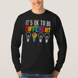 Camiseta Está Certo Ser Diferente Autismo Sensibilização La