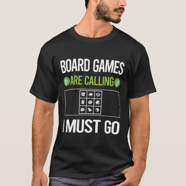 Camiseta Está Chamando Jogos de Jogo de Conselho (Frente)