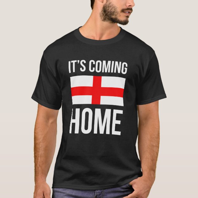Camiseta Está chegando em Home England World Cup Support T- (Frente)