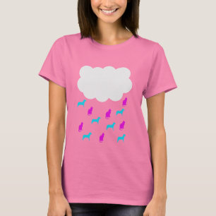 Camiseta Está chovendo gatos e cães! T-shirt