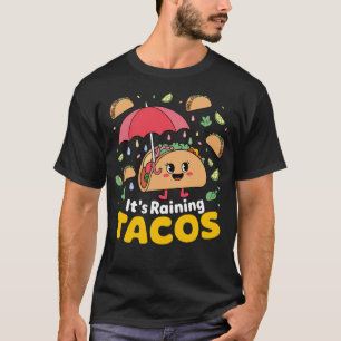 Camiseta Está chovendo Tacos Engraçados Taco Crianças Menin