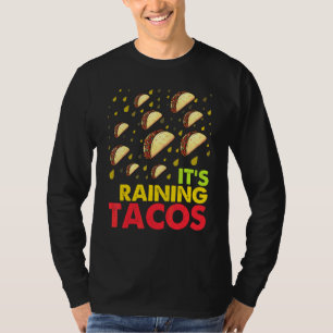 Camiseta Está Chovendo Tacos Gráfico de Taco Homens Mulhe