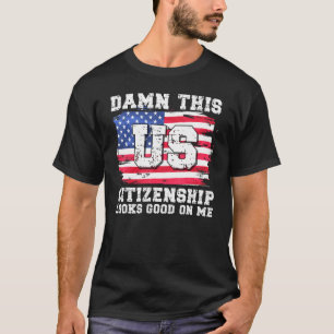 Camiseta Esta Cidadania Americana Nova Bandeira Americana 1