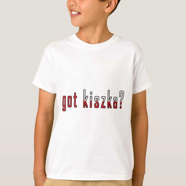 Camiseta está com o kiszka? Bandeira (Frente)